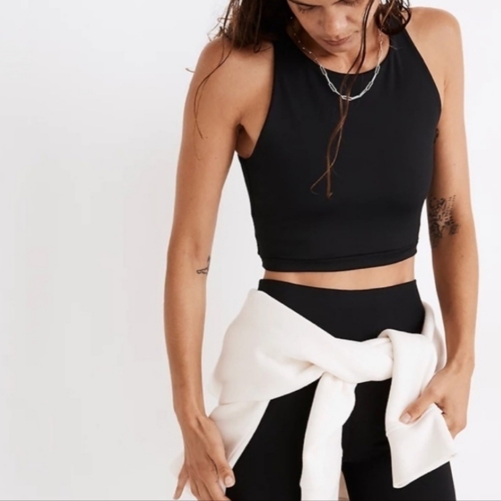 Madewell | MWL Form Black Crop Top Tank Womens Small S